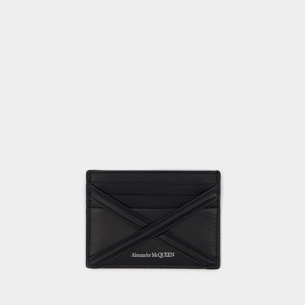 Card Holder - Alexander Mcqueen -  Black - Leather