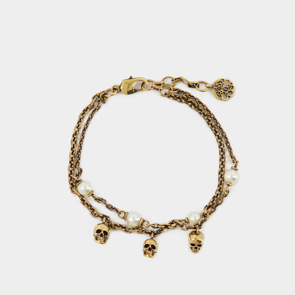 Gold Men Skull Beads Bracelet, Bead Charm Bracelet Msbb014 - China Skull  Bracelet and Custom Braided Bracelet price | Made-in-China.com