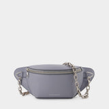 Biker Bumbag Belt Bag - Alexander Mcqueen -  Dove Grey - Leather