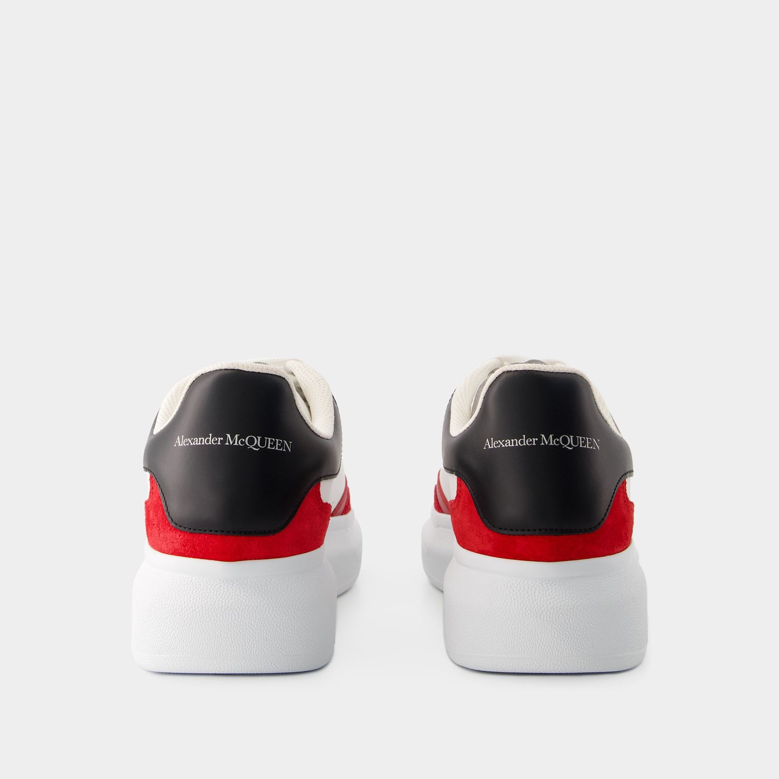 Oversized Sneakers Alexander Mcqueen Leather White Red