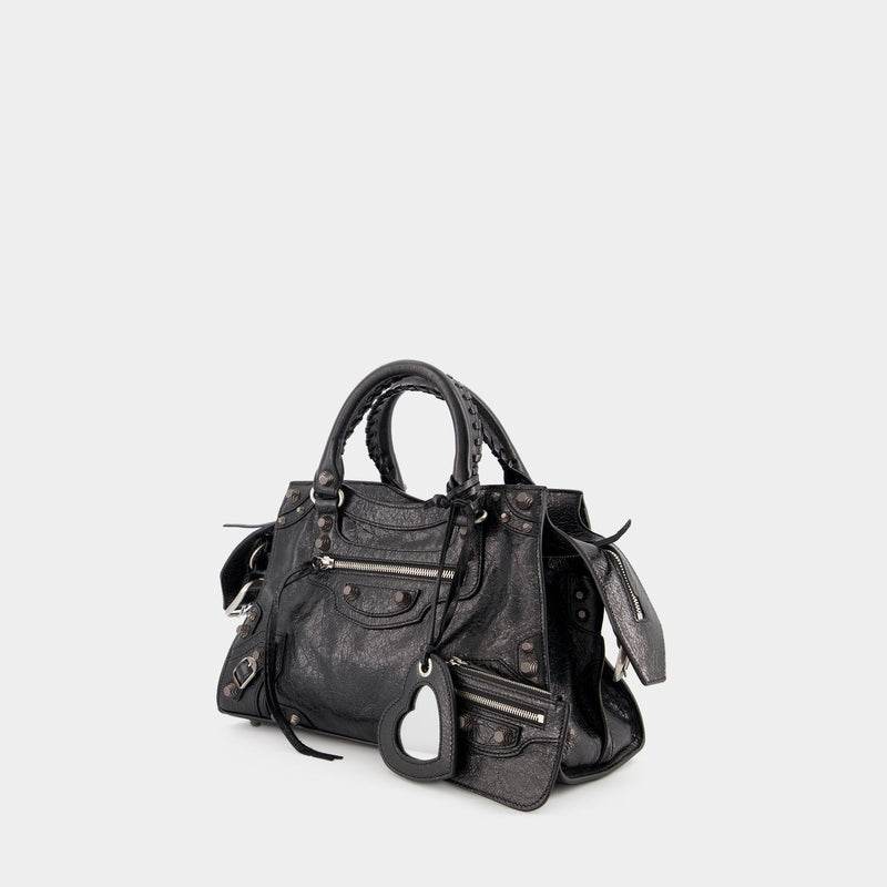 Balenciaga Women's Neo Cagole City Small Handbag - Black