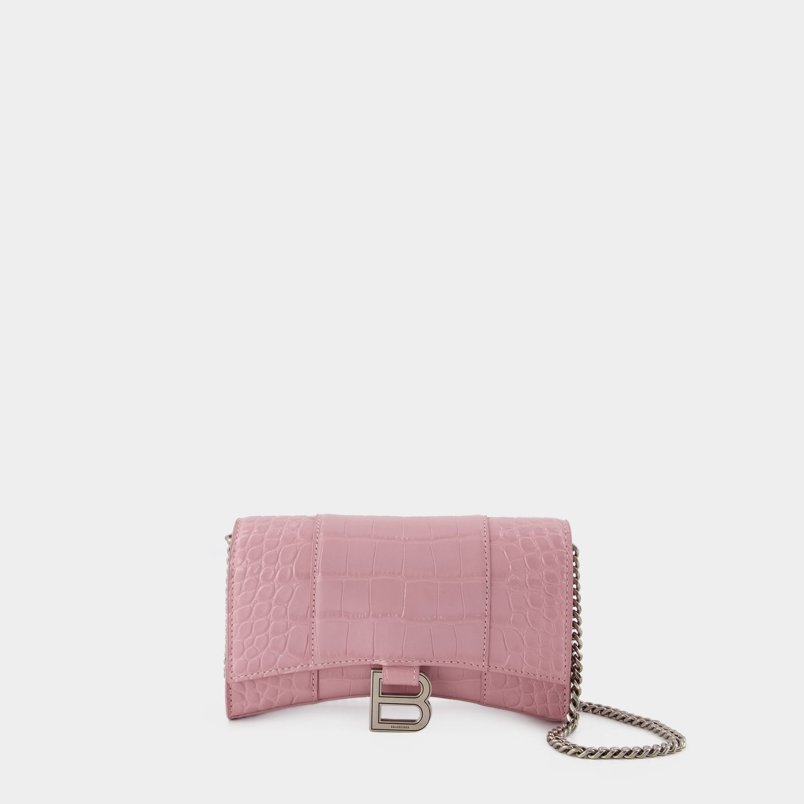 Balenciaga hot pink leather city long snap outlets wallet