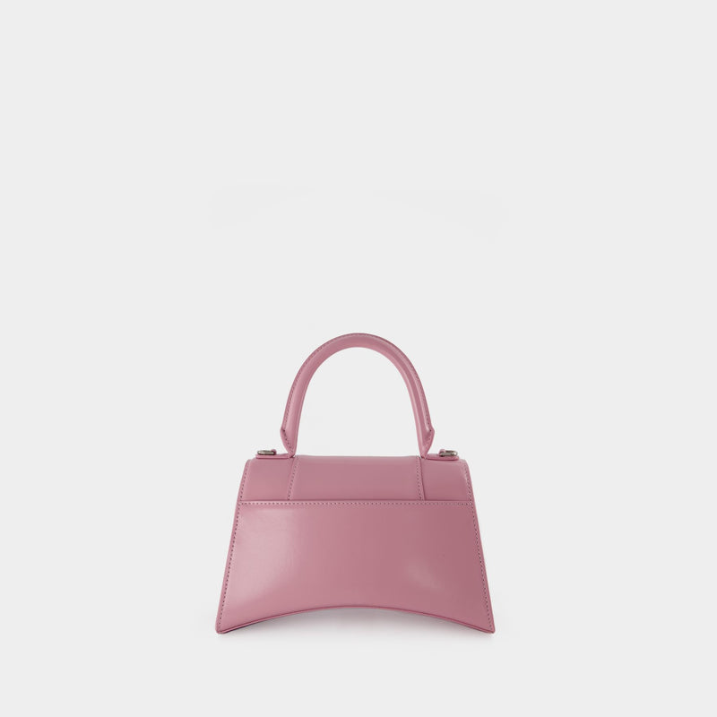 Balenciaga XS Hourglass Top Handle Bag in Neon Pink
