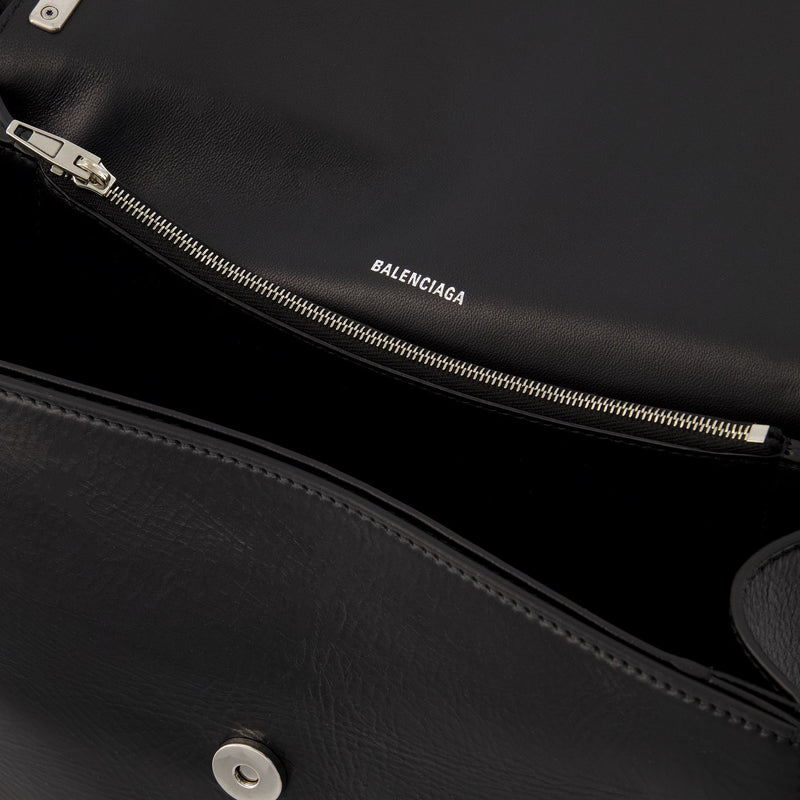 Crush Sling Bag M - Balenciaga - Leather - Black