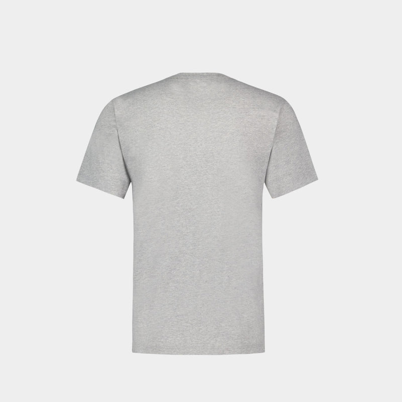 Grey Fox Head Patch T-shirt - Maison Kitsune - Cotton - Grey