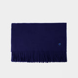 Fox Head Scarf - Maison Kitsune - Wool - Blue