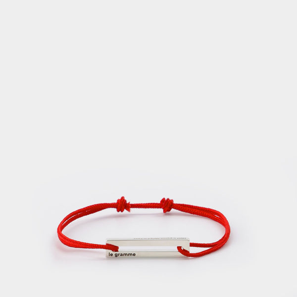 1.7G Sterling Silver Red Cord Bracelet