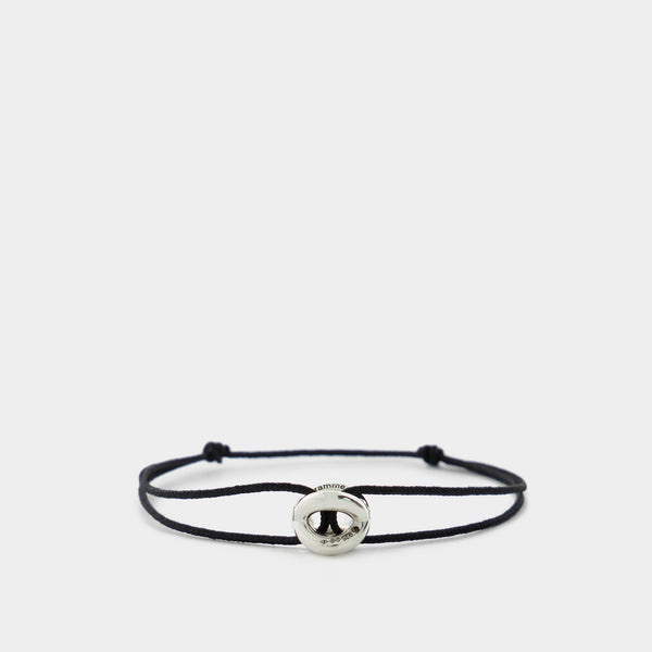 3G Cord Entrelacs Bracelet - Le Gramme - Black - Silver