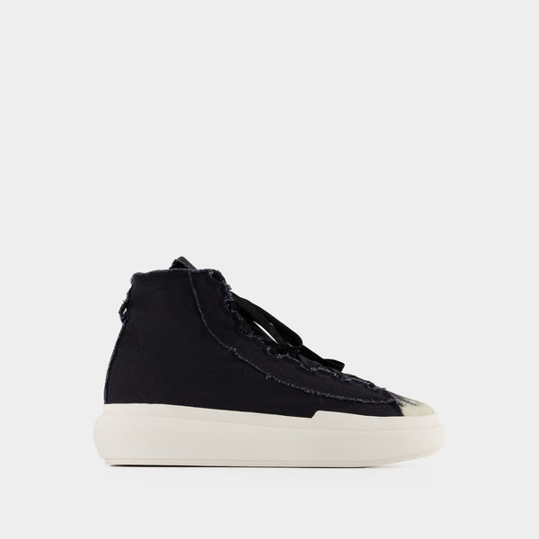 Nizza High Sneakers - Y-3 - Leather - Black/White