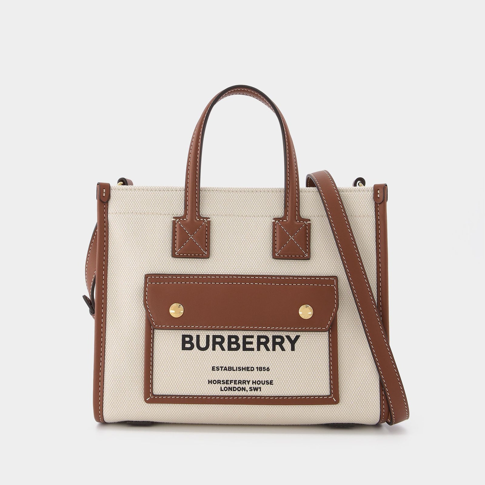 Burberry Canvas Pocket 2024 Tote