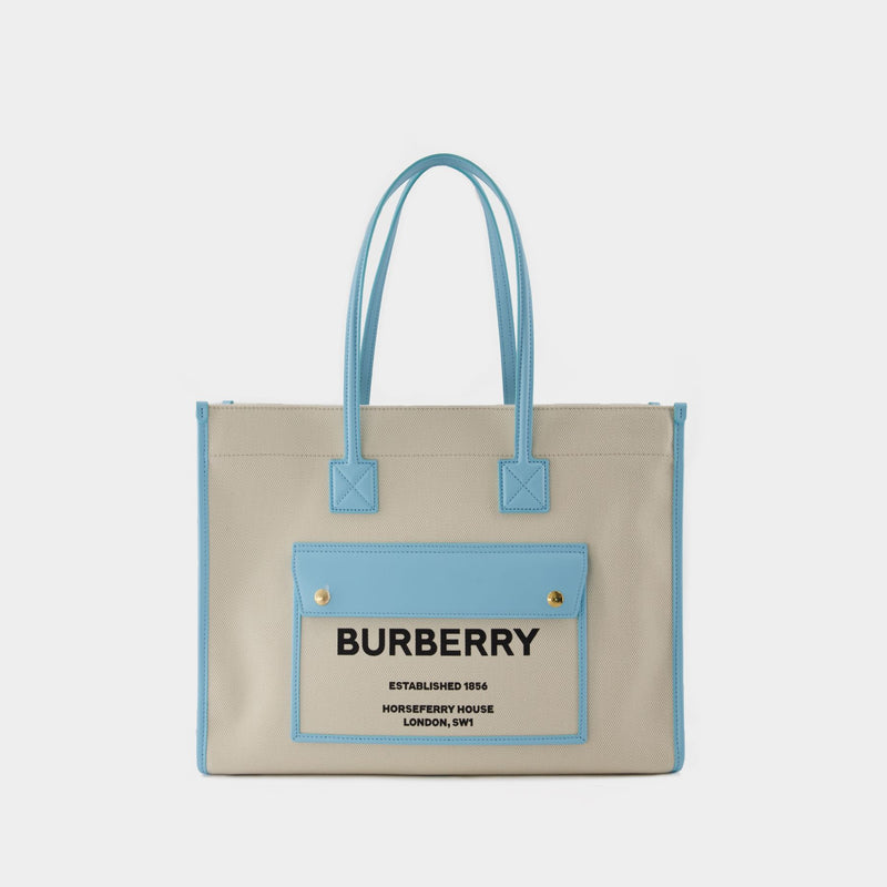 Blue burberry purse sale