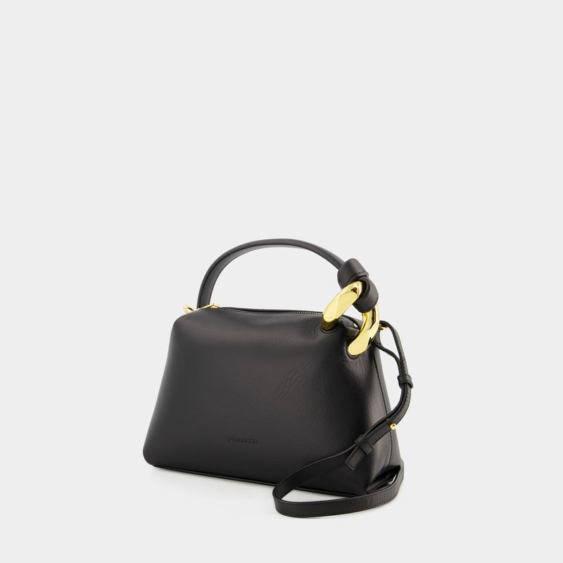 Small The JWA Corner Crossbody - J.W.Anderson - Leather - Black