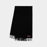 Canada Scarf in Black Wool