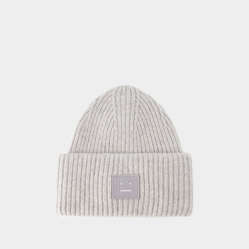 Pansy N Face Beanie - Acne Studios - Wool - Grey