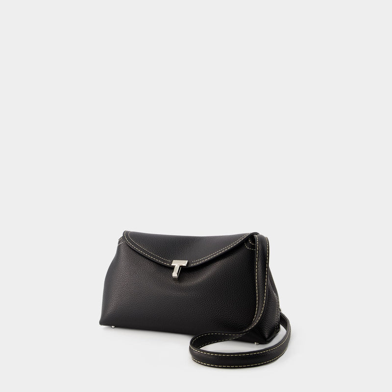 T-Lock Bag - Toteme - Leather - Black