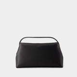 T-Lock Top Handle Bag - Toteme - Leather - Black