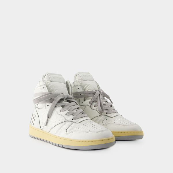 Rhecess Hi Sneakers - Rhude - Lea- Blanc