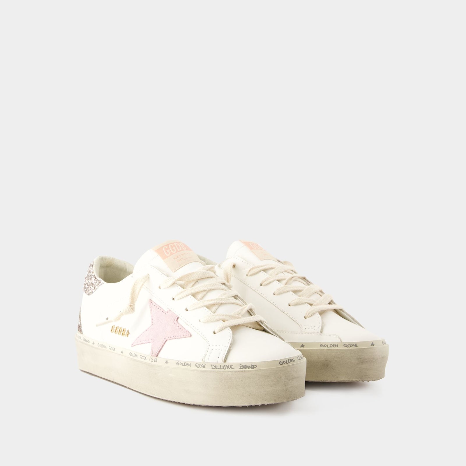 Hi Star Sneakers Golden Goose Deluxe Brand Leather White