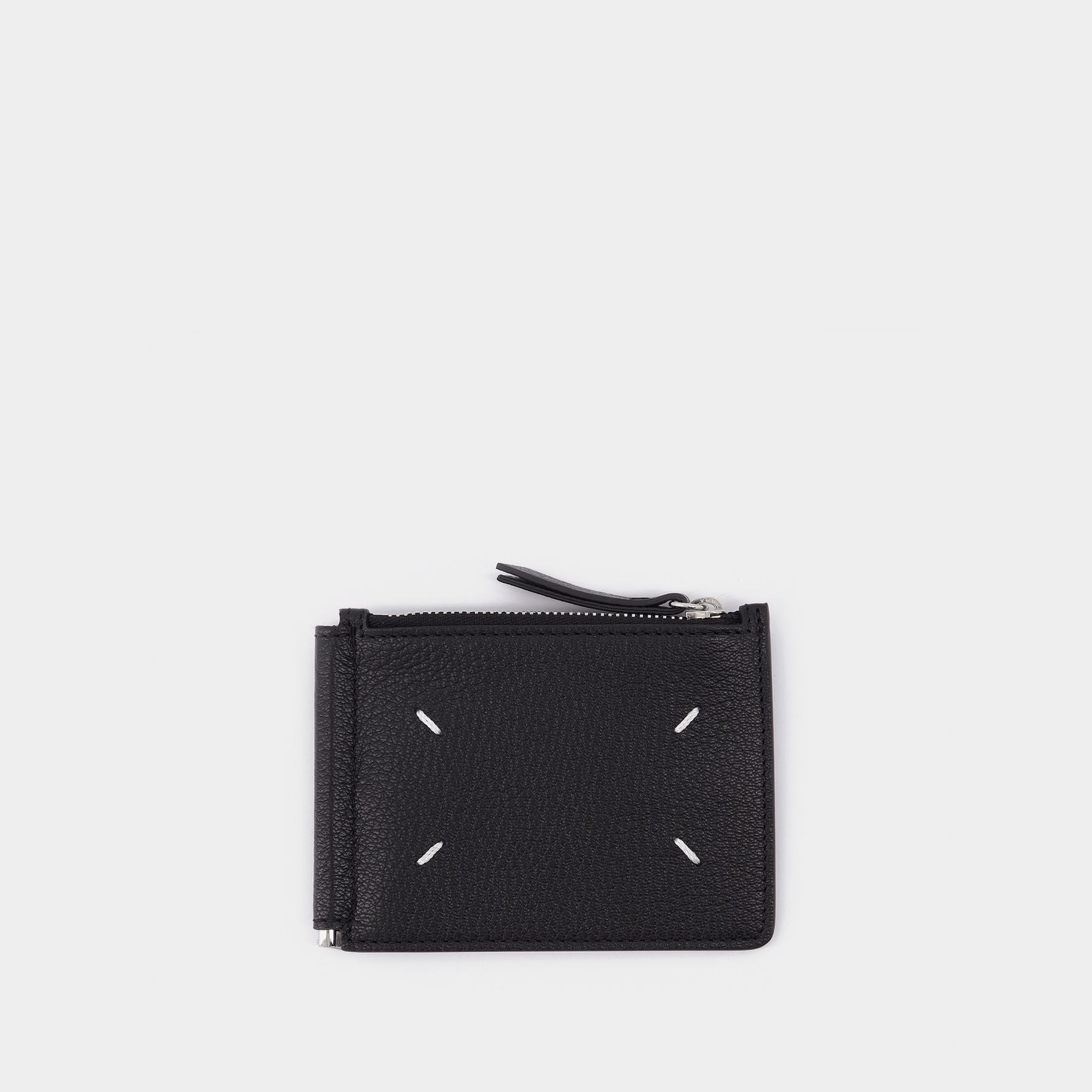 Bifold Wallet With C In Black Leather