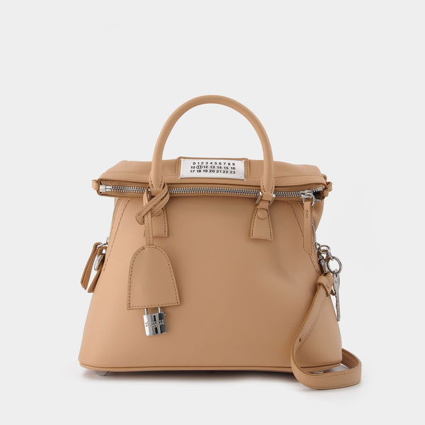 5Ac Mini Bag in Beige Leather