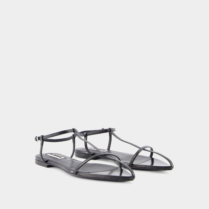 Sandals - Jil Sander - Leather - Black