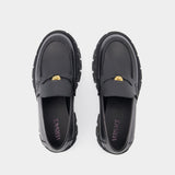 Loafers - Versace - Leather - Black