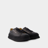 Sneakers - Jil Sander - Leather - Black