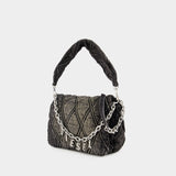 Charm Shoulder Bag - Diesel - Cotton - Black