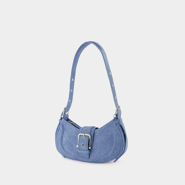 Hobo Brocle Hobo Bag - Osoi - Denim Sky - Suede