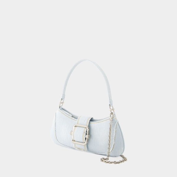 Brocle Small Shoulder Bag - Osoi - Cotton - Ice Denim