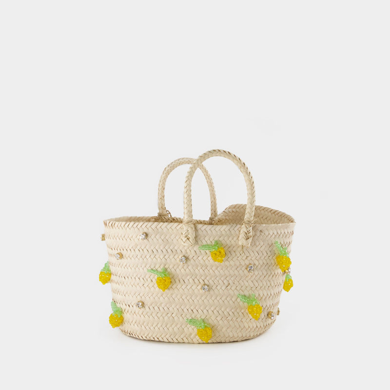 Sicily Lemon Bag - Shourouk - Palm fibre - Yellow