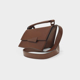 Distorted Bag in Brown Leather