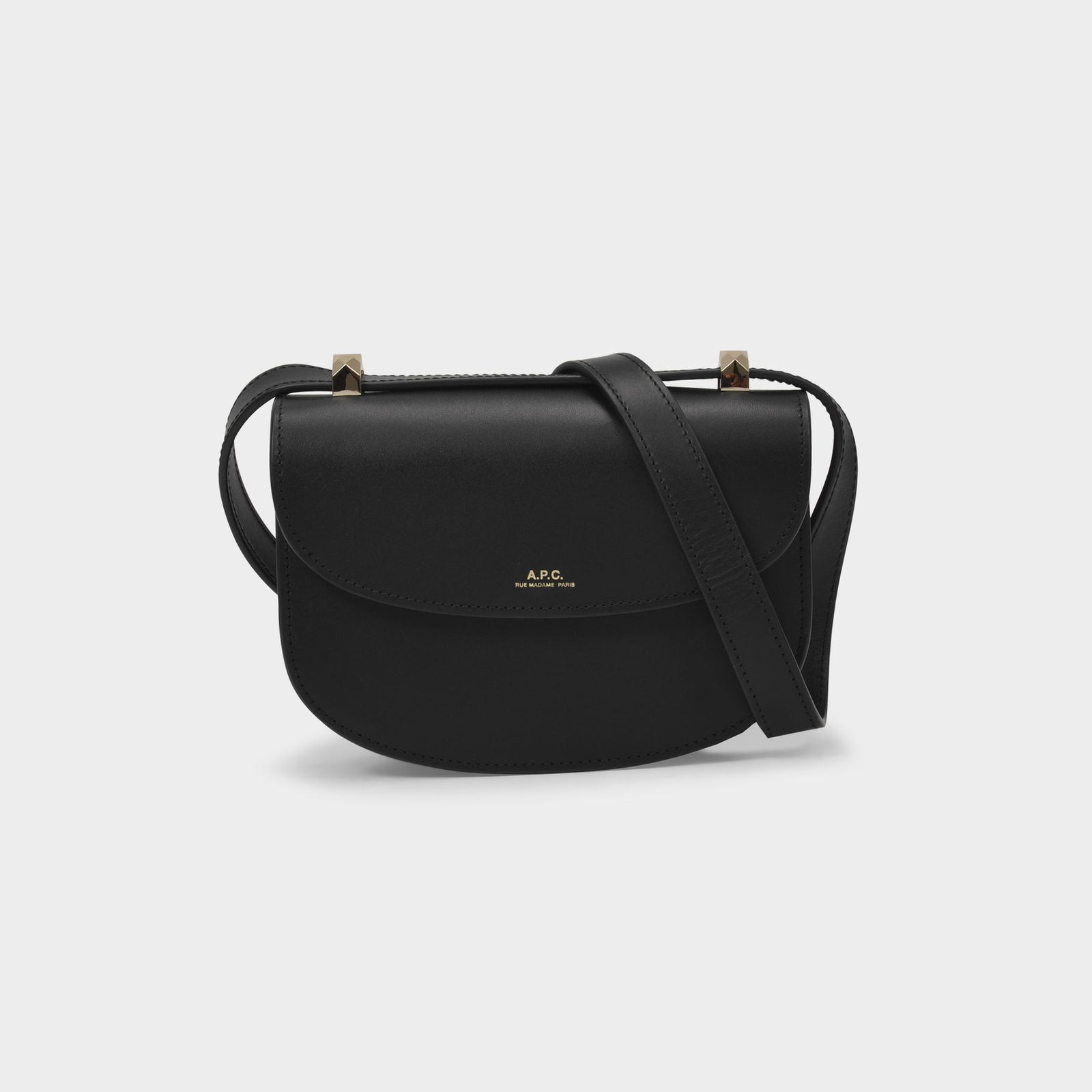 Geneve Mini Hobo Bag A.P.C. Black Leather