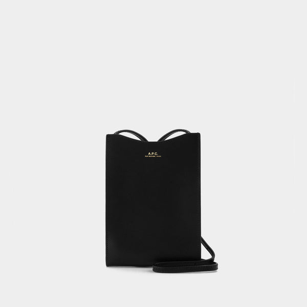 Neck Pouch Jamie Crossbody - A.P.C. - Black - Leather