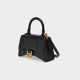 Hourglass Xs Bag - Balenciaga -  Black - Leather