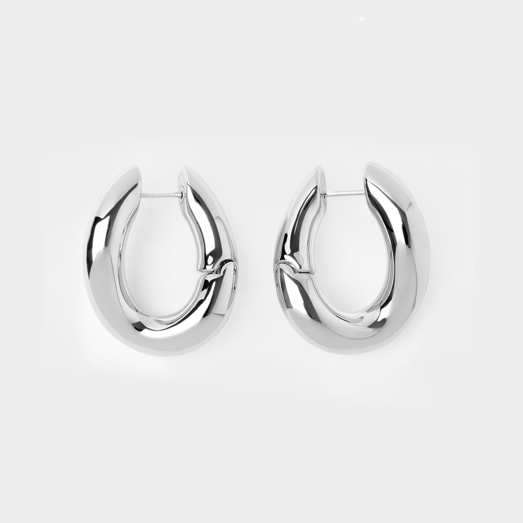 Loop P Earring - Balenciaga - Slick Silver