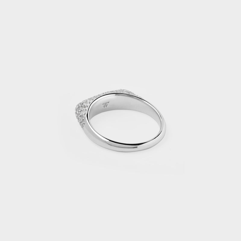 Knut Rock Crystal Ring in Silver