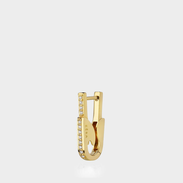 Pin Earring in 18 carat gold and diamonds