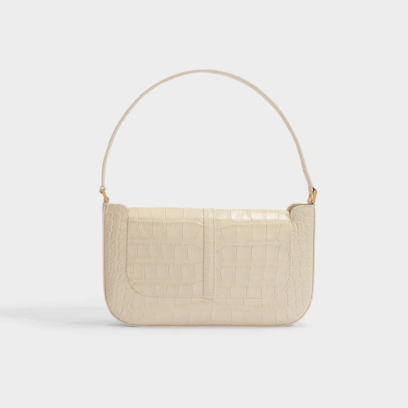 By Far Rachel Crocodile-embossed Leather Shoulder Bag (Shoulder bags)