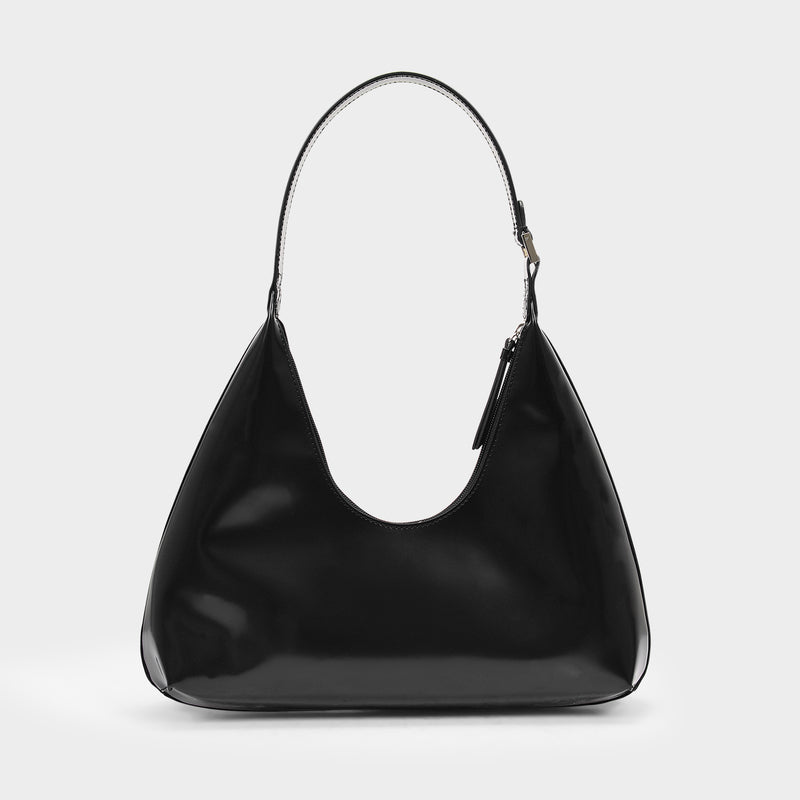 by Far Patent-leather Shoulder Bag - Black