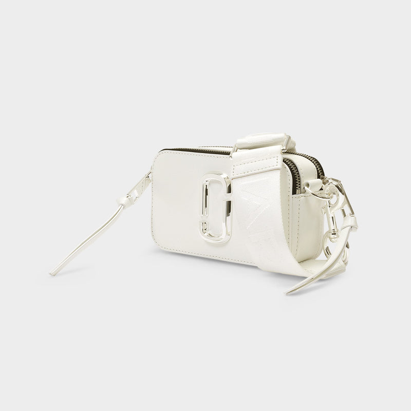Marc Jacobs 45715 White Snapshot Dtm Camera Crossbody Bag Size 7.5x2.5x4.5  in