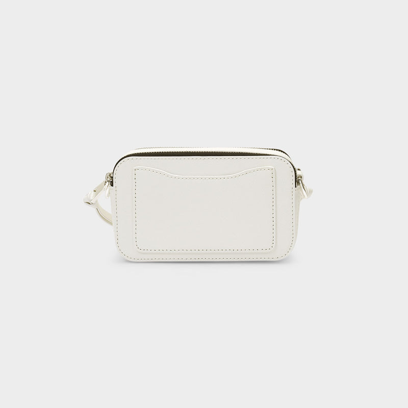 Marc Jacobs The Snapshot Airbrush White Saffiano Leather Crossbody