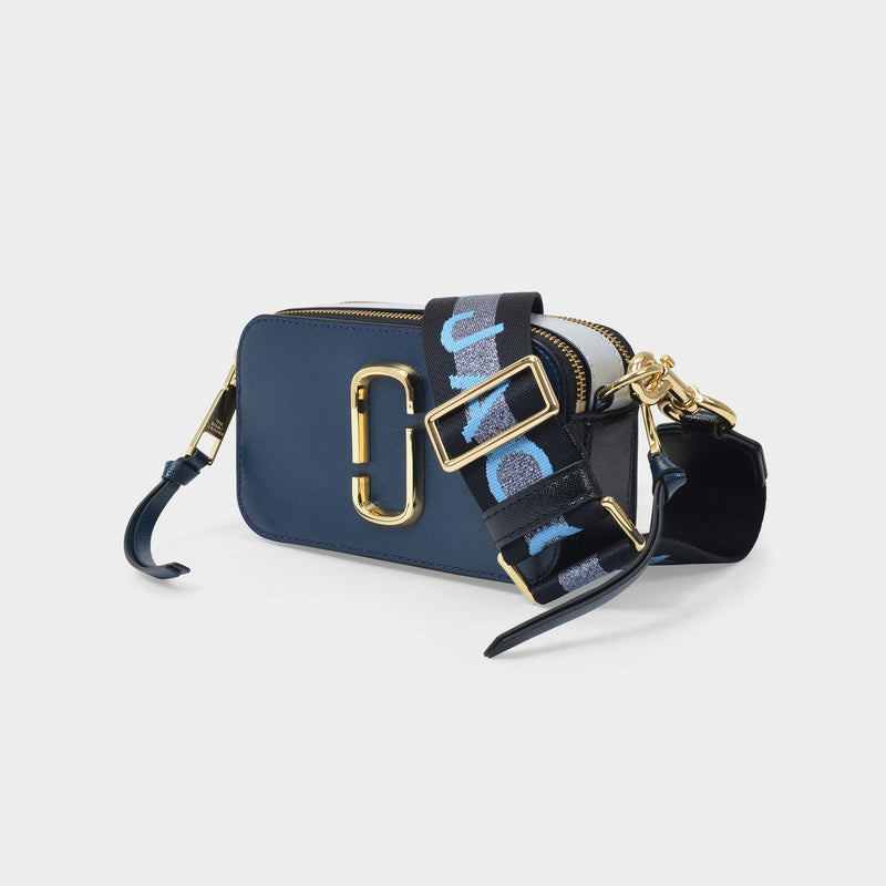 MARC JACOBS: The Americana Snapshot leather bag - Blue
