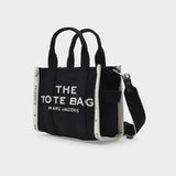 The Small Tote Bag in Black Canvas