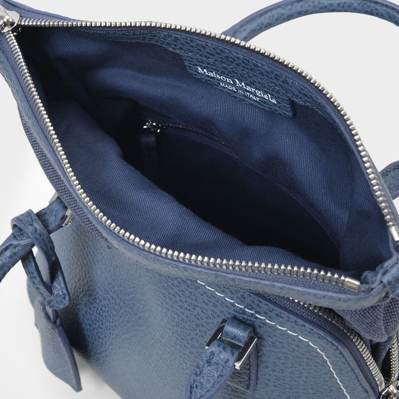 5Ac Mini Bag in Blue Leather