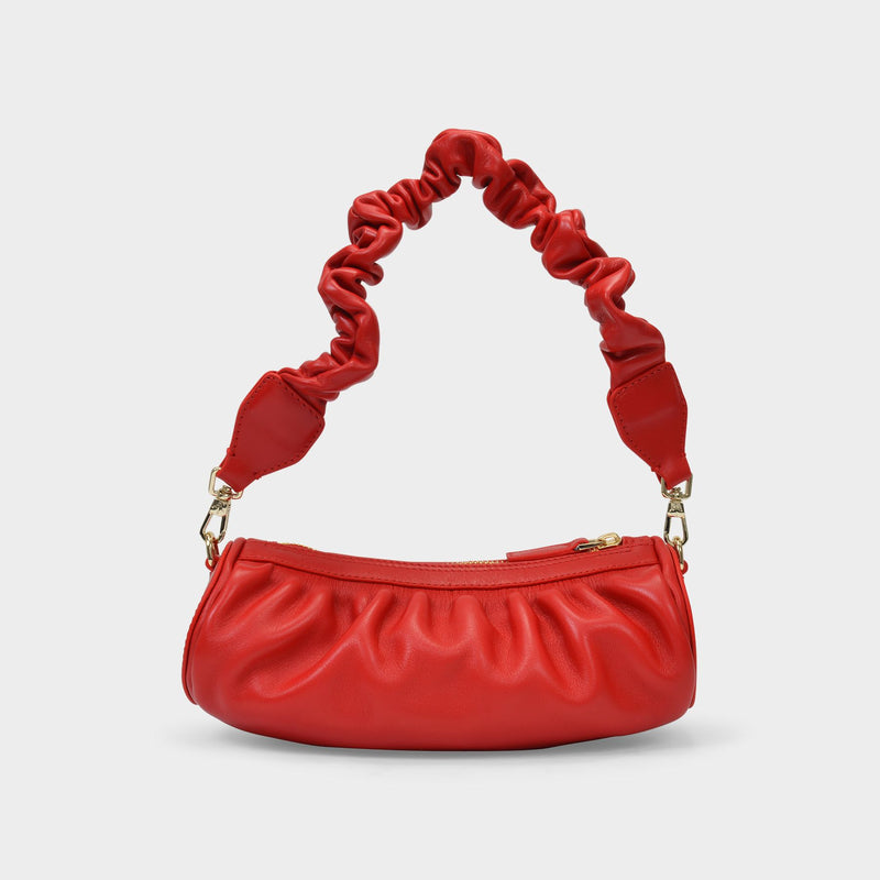 MANU ATELIER- Xx Mini Cylinder Leather Shoulder Bag- Woman-  - Red