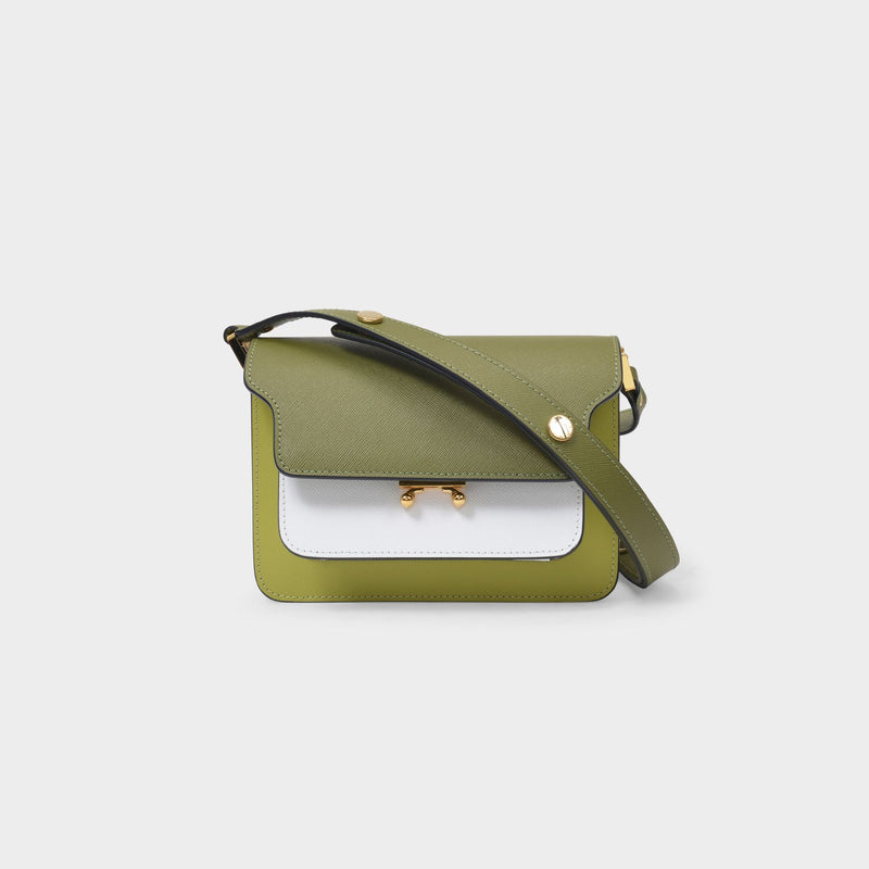 Marni Soft Mini Trunk Bag in Green