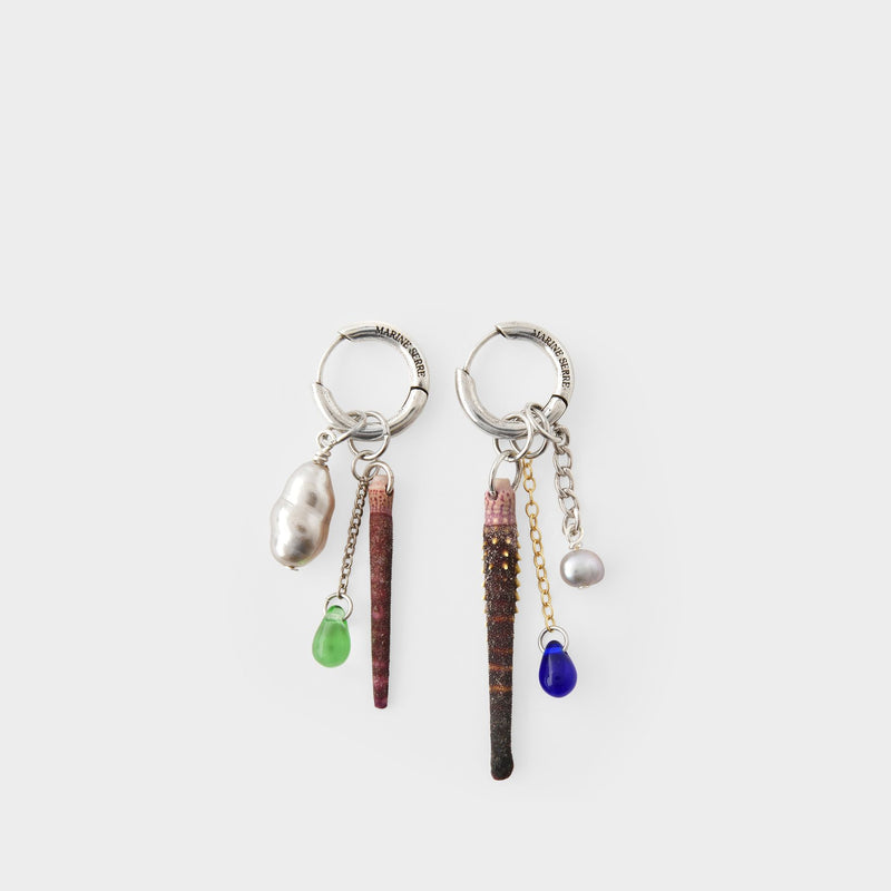 Shaman Hopp Earrings in Silver