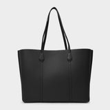 Perry Tote Bag - Tory Burch -  Black - Leather