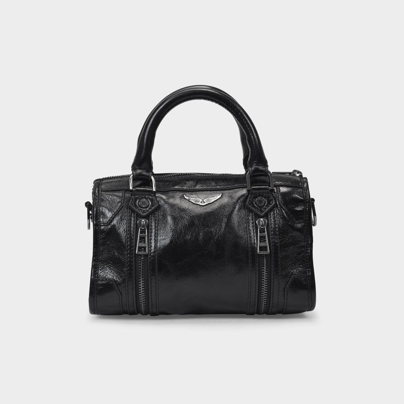 Zadig & Voltaire SUNNY MEDIUM VINTAGE PATENT - Handbag - noir/black 